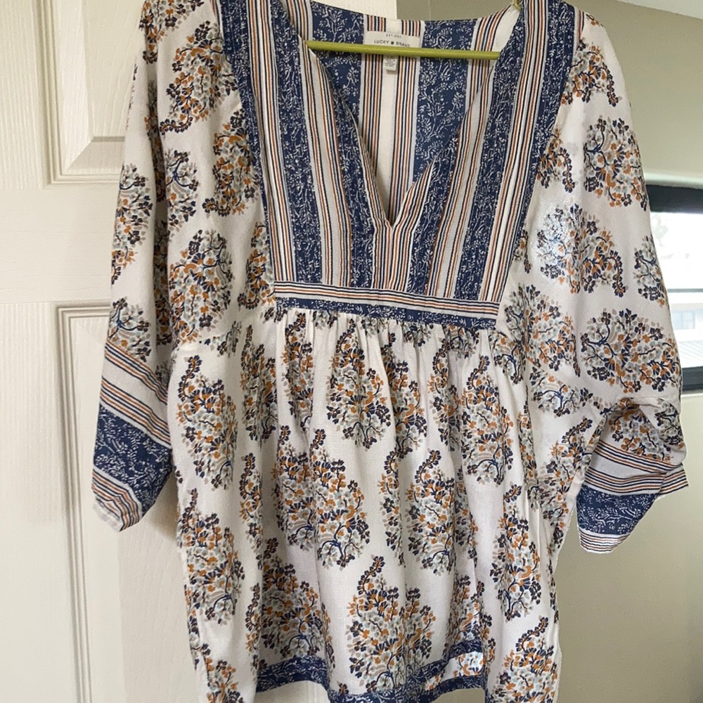 Lucky brand bohemian top.